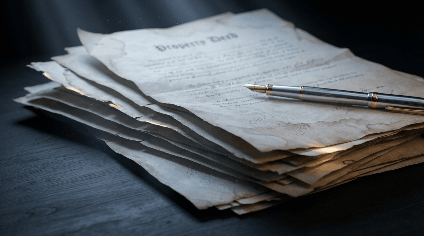 Tender execution document being signed